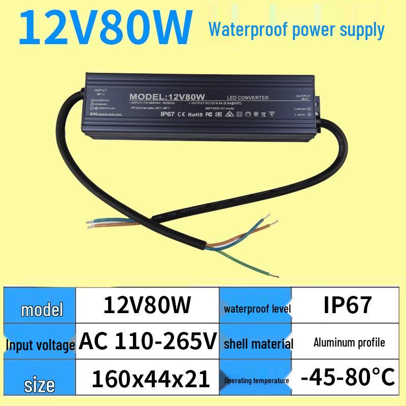 220V to 12V/24V IP67 Waterproof 400W LED Submersible Power Supply Transformer