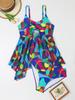 2025 European & American Swimwear: New Plus Size Split Bikini Dress-Style Swimsuit for Women