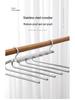Stainless Steel Non-Slip Folding Pants Hanger & Drying Rack - Multifunctional, Non-Marking Storage Solution