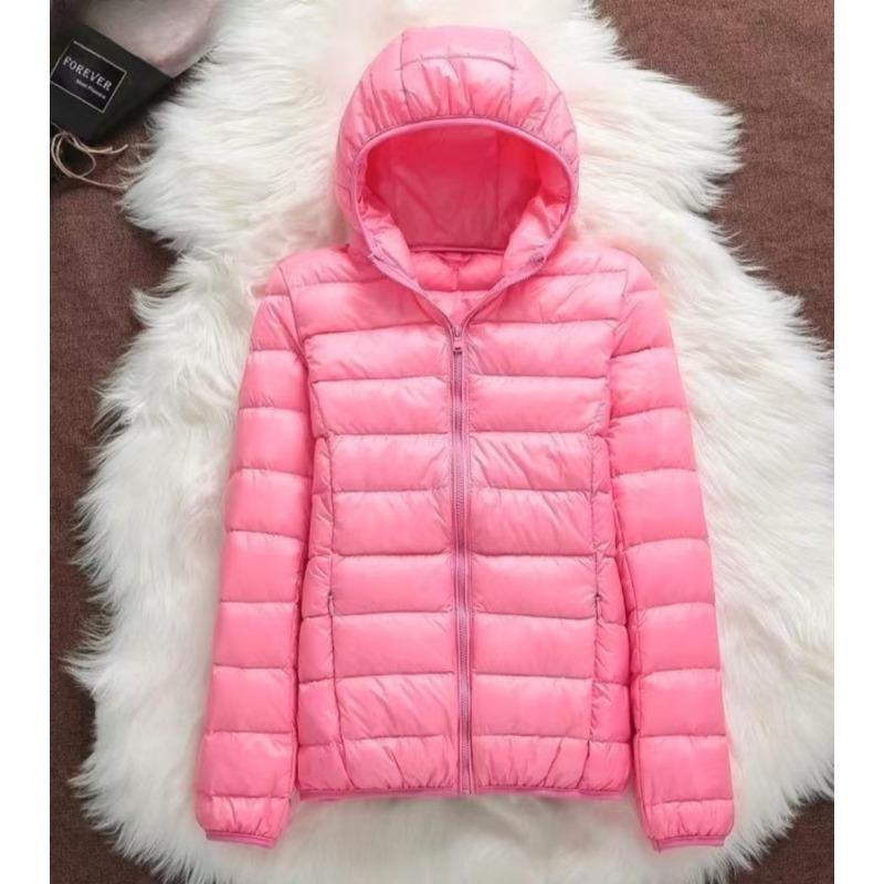 Down Jacket Women Coat Autumn Winter Jackets for Warm Quilted Parka Ladies and Light  Female Ultralight Hooded