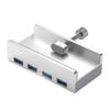 4-Port USB 3.0 Hub Type C USB Splitter Adapter Clip type Multi Port Splitter with 5Gbps Fast Speed Data Transmission
