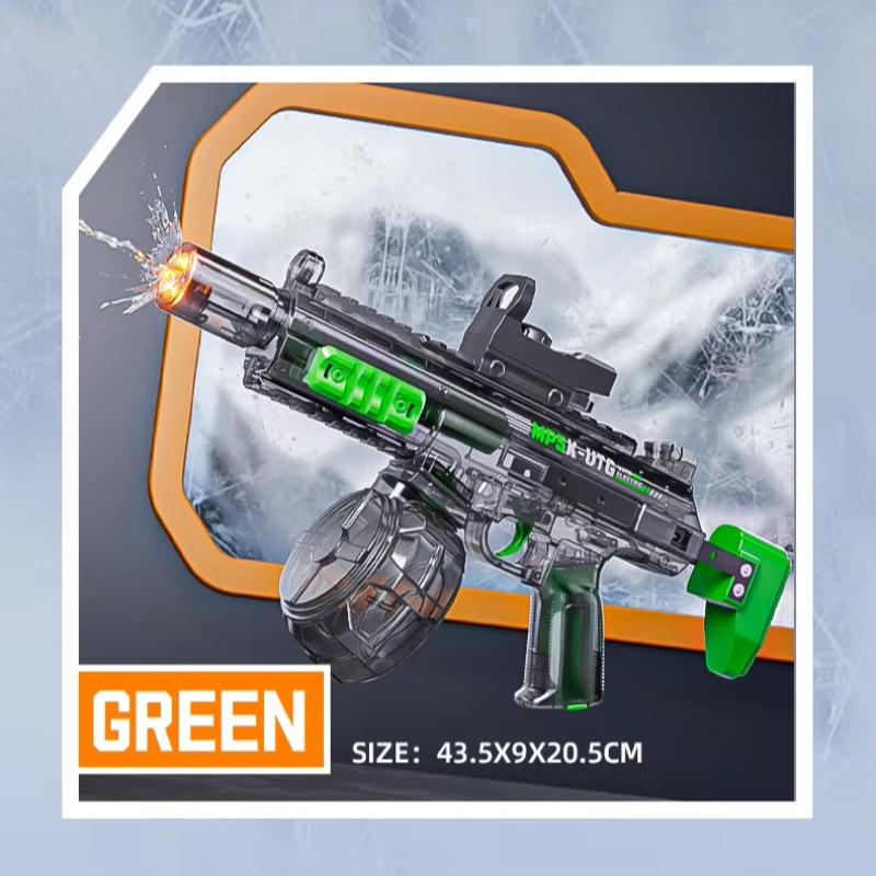 Mp5K Kids Automatic Water Gun With Retractable Stock Linked Recoil Mechanism Electric Water Guns Kids Summer Outdoor Toys