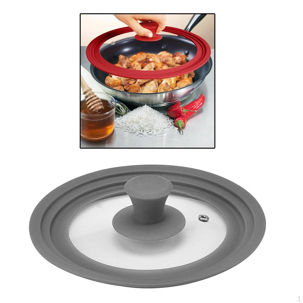 Lid for Cookware with Silicone Edge, Fits 16-32cm