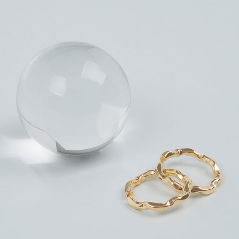 AUGUST ALICE Vanve Gold Double Wave Ring