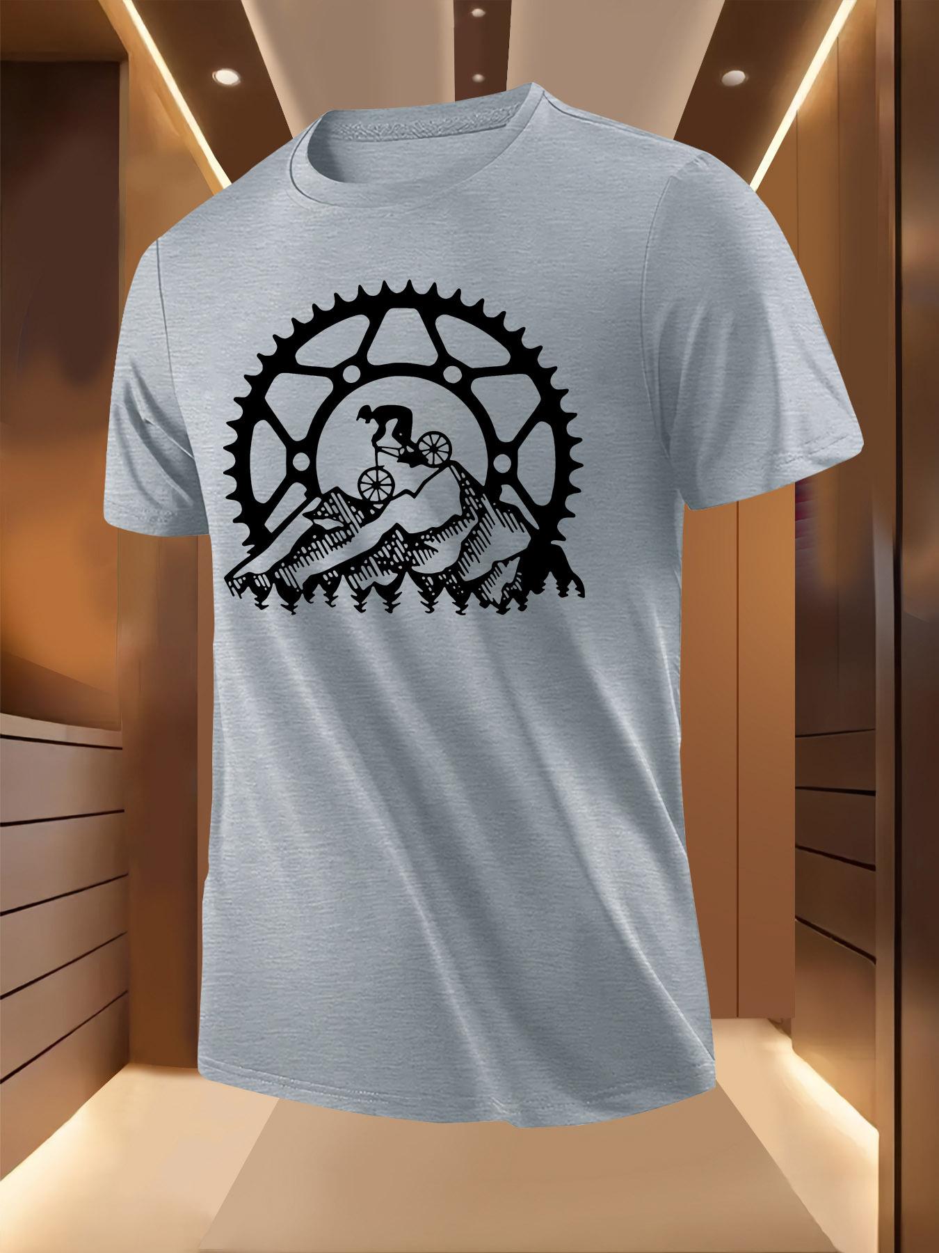 Mountain Bike Gear Graphic Tshirt - Breathable Lightweigh... XXXL