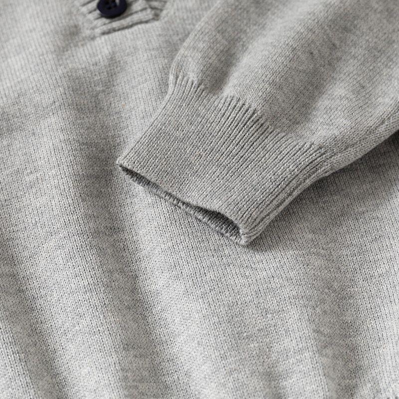 Children's Fake Two-Piece Sweater Spring and Autumn Children's Clothing Boys' Thin Warm Top Baby Long-Sleeved Pullover Knitwear
