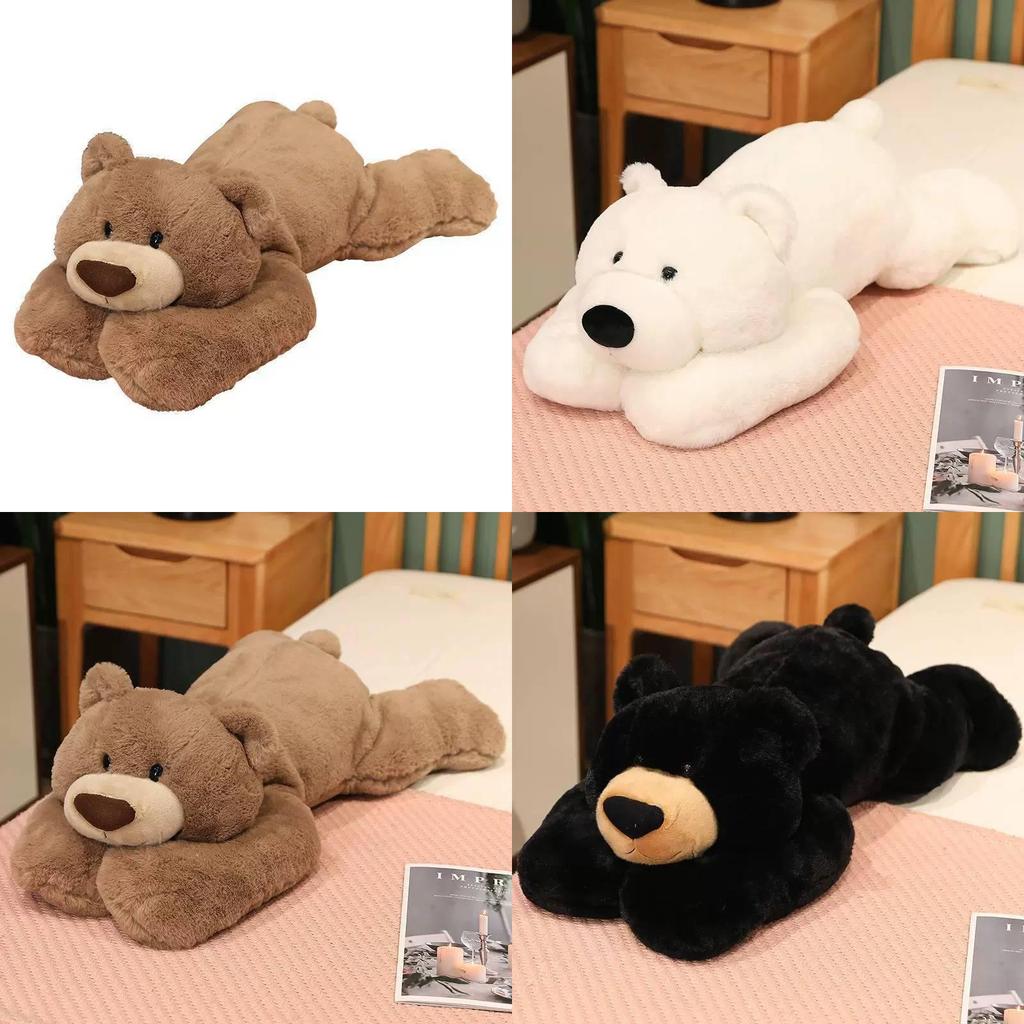 Bear Plush Cute Toy Hug Pillow With Prone Design Suitable For Childrens Gifts