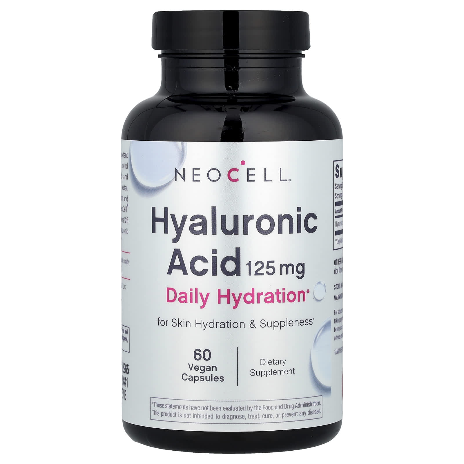 

Hyaluronic Acid, 125Mg, 60 Veggie Caps