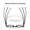 TUREZING Reading Glasses Men Women Metal Hinges Comfortable Decorative Printed Prescription Eyewear +2.0 +2.5