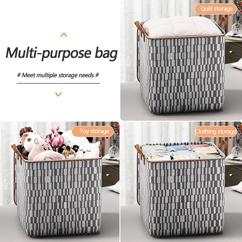 Quilt Storage Bag Household Wardrobe Clothes Organizer Blanket Sorting Storage Box Dust Proof Moving Large Capacity Bag