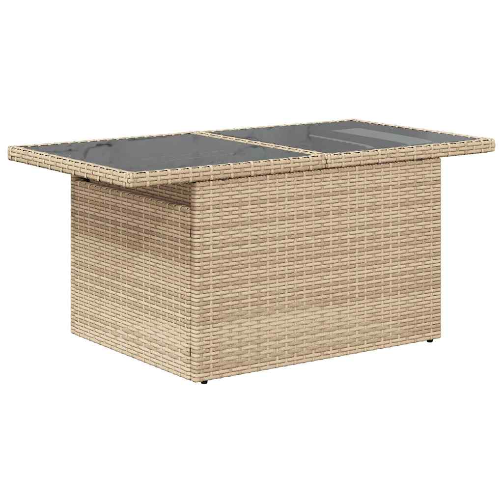 Vidaxl 5-Cz. Garden Furniture Set With Cushions, Beige, Poly Rattan