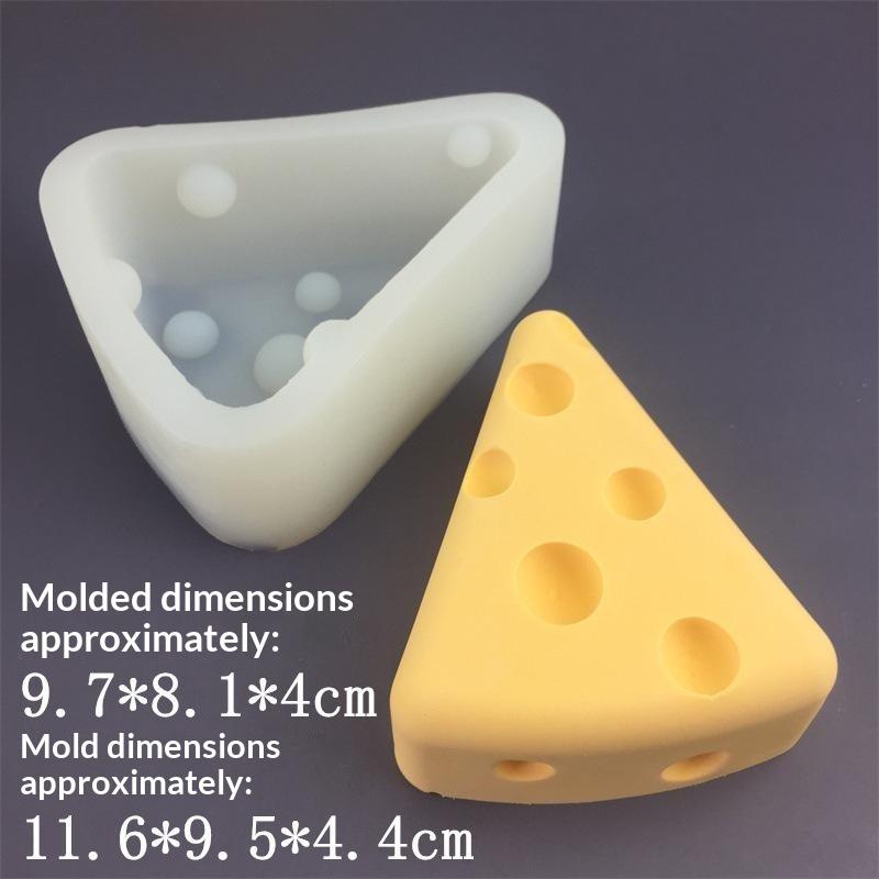 Food Grade Cheese Silicone Mold Cute Non-Stick Baking Tray for DIY Fondant Cake Chocolate Candy Party Dessert Making