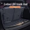 Compatible with 25 Li Auto L9 Models: TPE Trunk Mat, Semi-Enclosed Tail Box Mat, Car Decor Accessories.