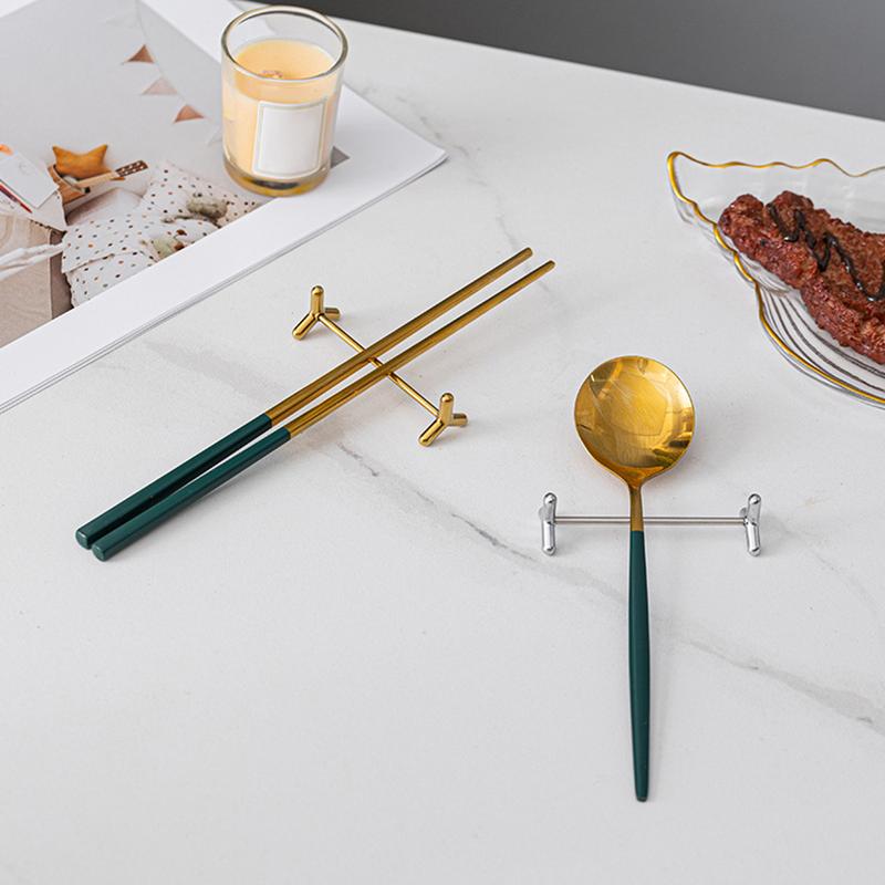 Stainless Steel Knife And Fork Holder Sturdy Japanese Chopstick Holder Reusable Chopsticks Spoon Fork Knife Holder