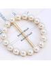1pc- Alloy Pearl and Rhinestone Pin Backs Set for Women Decorative Shirt Corners Waist Tightening Clips Clothing  Buckles