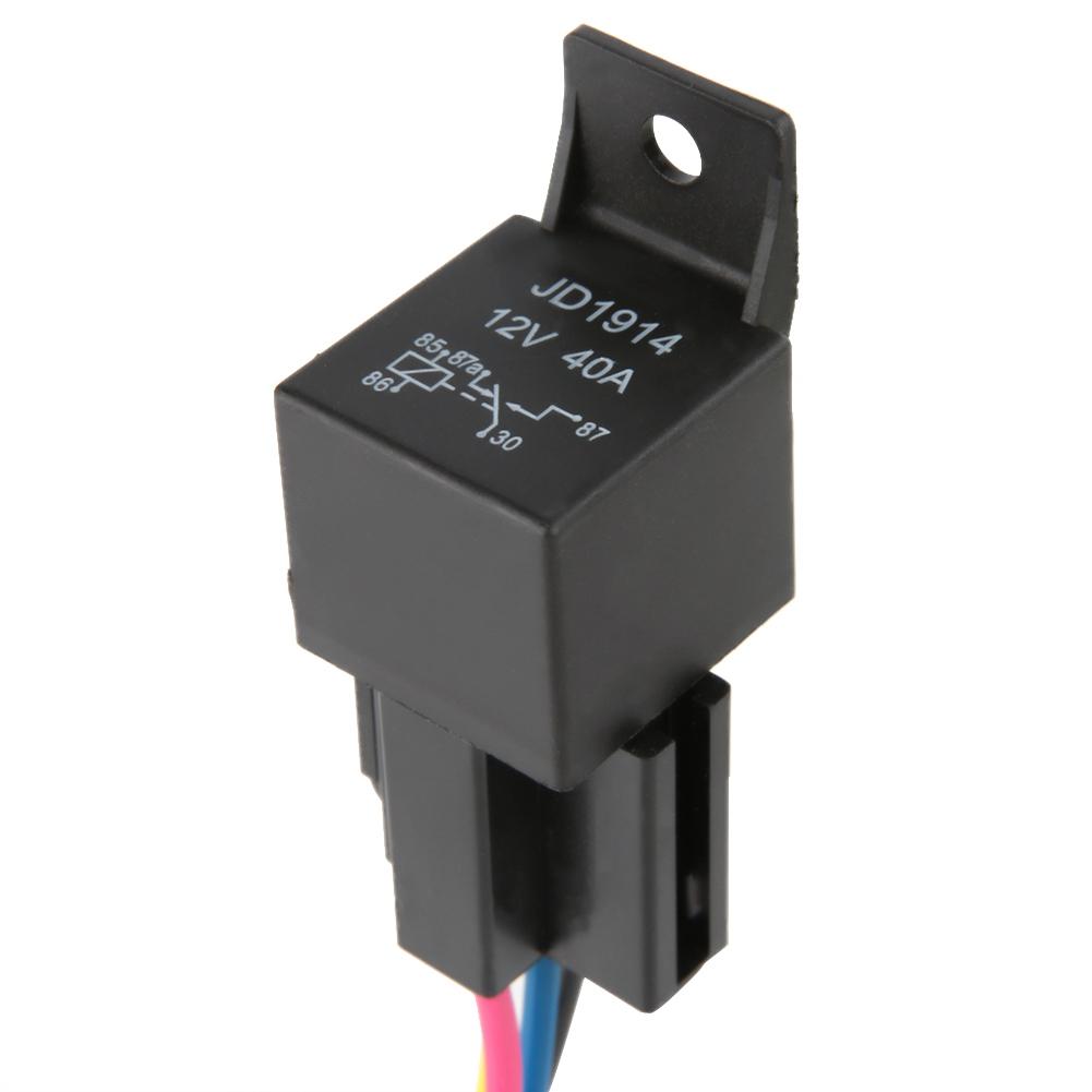 5pcs 12V 30A40A Automotive Relay 5Pin SPDT with Harness Socket
