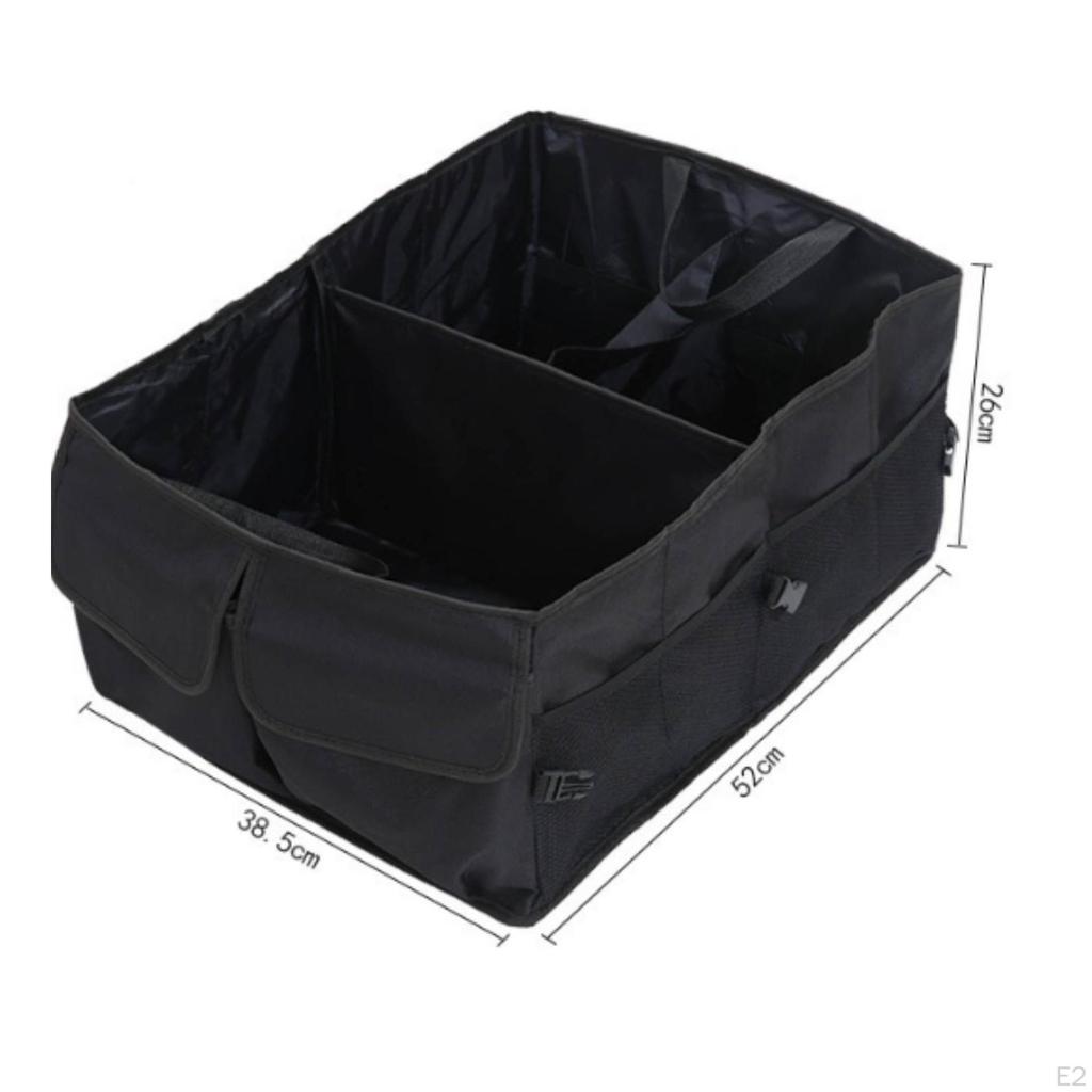 Car Trunk Organizer Foldable with Handles Multi-Pocket