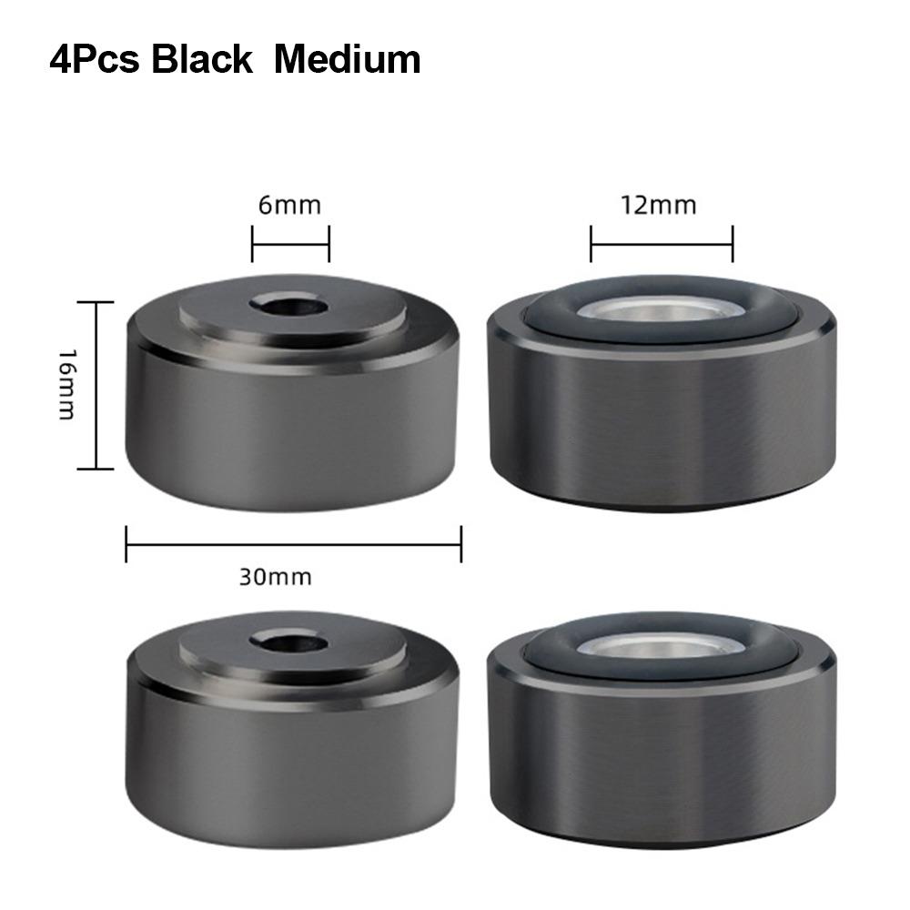 1/4Pcs Aluminum Alloy Feet Pad Isolation Amplifier Base Feet  for Speakers CD Amplifier