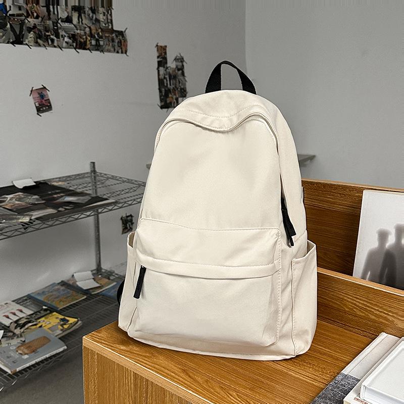 Large Capacity Lightweight Solid Color Backpack for College & High School Students