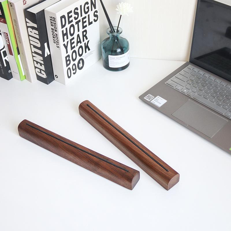Walnut Wood Portable Laptop Stand with Cooling and Neck Protection