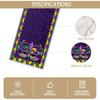 Mardi Gras Table Runner New Orleans Brazi Carnival Tablecloth Fat Tuesday Mardi Gras Decorations and Supplies for Home Kitchen Table-13×72''