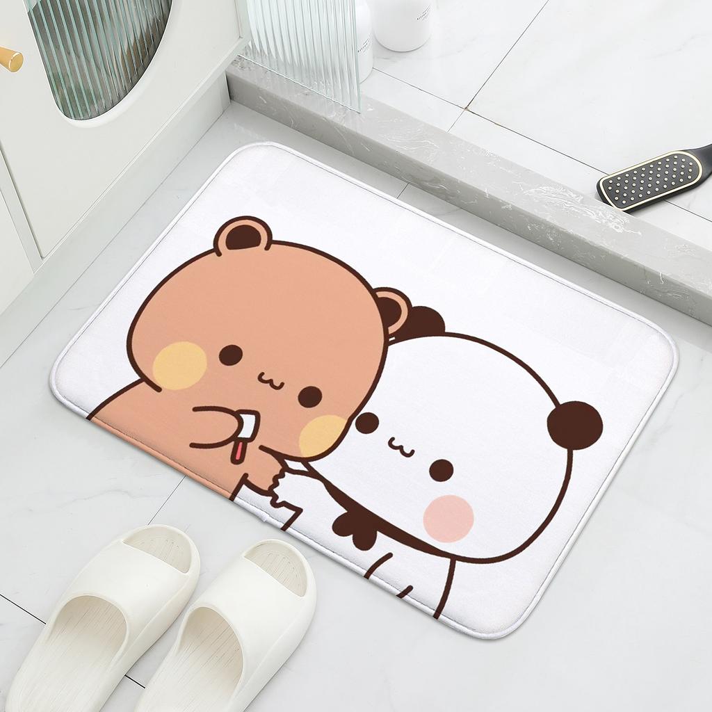 1 Stück Bubu und Dudu Niedliche Cartoon Willkommensmatte Eingangsfußmatte Balkon Badezimmer Bodenmatten Rutschfester Teppich Schlafzimmerteppich Heimdekor