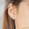 Unicorn Earrings, Plated, S925 Mother Of Pearl Unicorn Stud