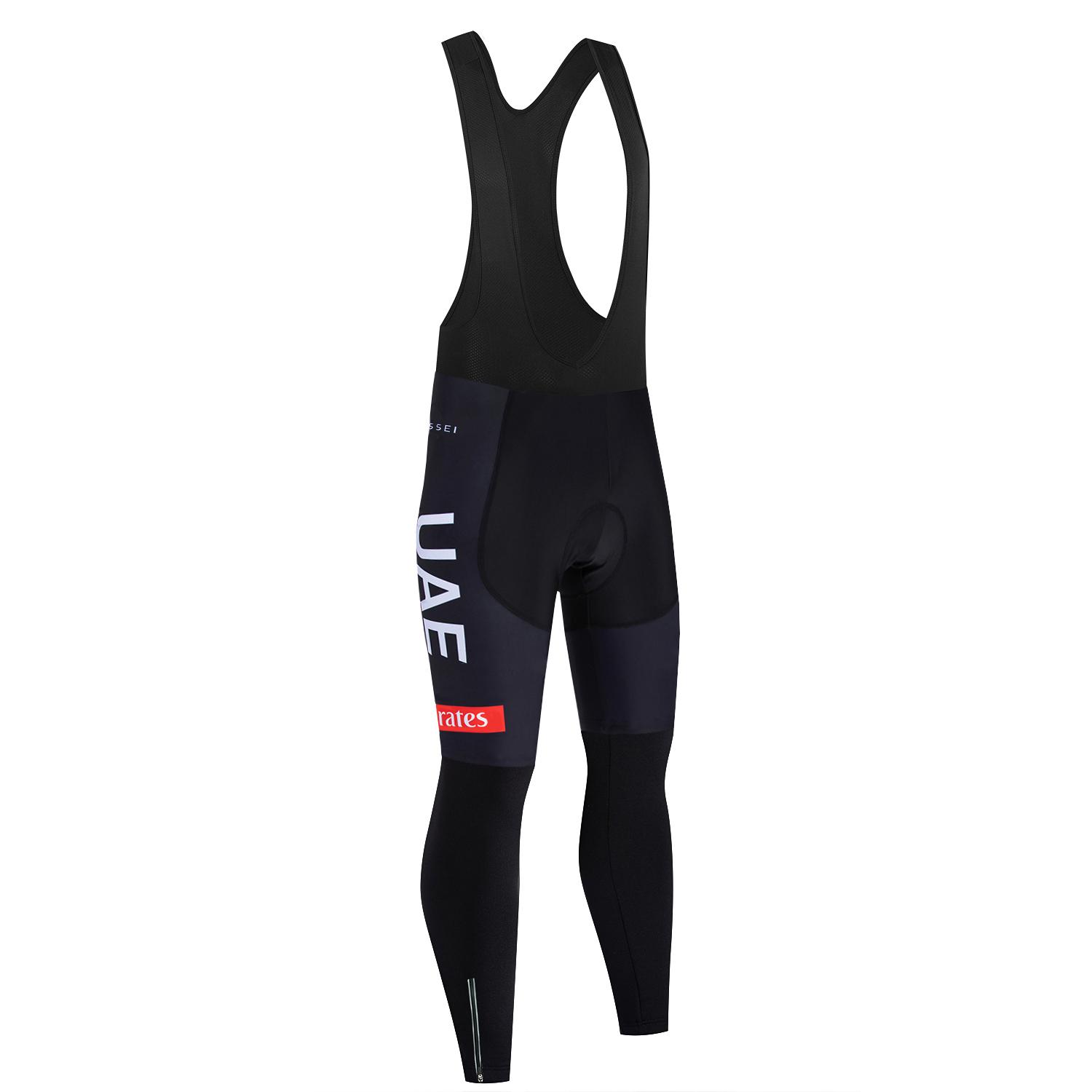 

New 2026 Long Sleeve Cycling Jersey Bike Maillot Pants UAE Team Themal Fleece Ropa Ciclismo Winter Pro Bicycle Jacekt Clothing M чёрный