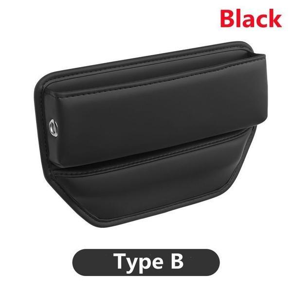 1Pc  Universal Car Seat Gaps Storage Box With Cup Holder, PU Leather Storage Box, Car Front Seat Gaps Filler, Car Interior Accessories