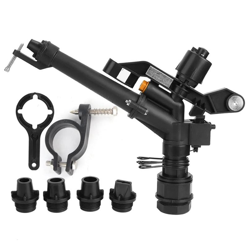 Farm Irrigation Sprinkler 1.5In Female Thread Adjustable 360 Degree Rotating Rocking Arm Design