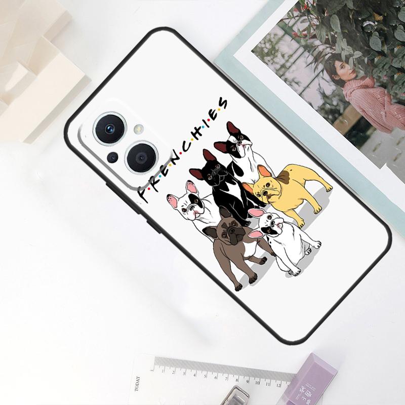 French Bulldog Dog Case For OPPO Reno 10 Pro 11 F 8T 4Z 5Z 4 5 6 7 8 Lite OPPO Find X5 X6 Pro X2 X3 Lite Cover