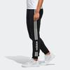 Adidas Neo Slim Fit Casual Knit Joggers with Side Logo Print Men Bottoms Black EI4734