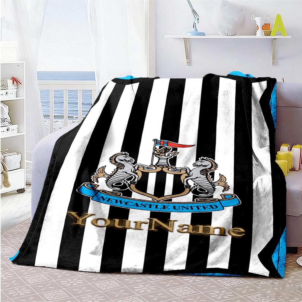 Newcastle 3 Customize Text Blanket Gift Customizable Blanket Soft & Cozy Suitable for Couch Living Room Livingroom Nap All-Season Use