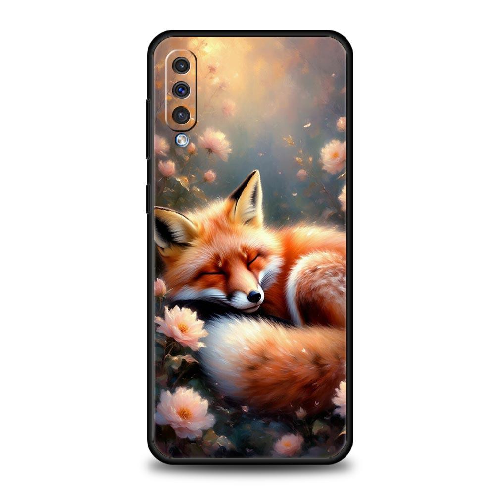 Red Fox Phone Case for Samsung Galaxy A56 A36 A26 A16 A34 A24 A42 A22 A20 A12 A40 A30 A10 5G Soft TPU Cover Shell Fundas Capas