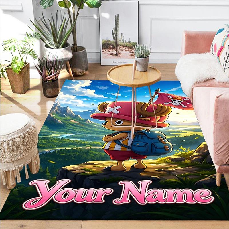Custom 1Pc Epic Adventure Awaits Flannel Personalized Rug Non Slip Floor Mat Soft Carpet for Living Bedroom Office Home Decor Gift