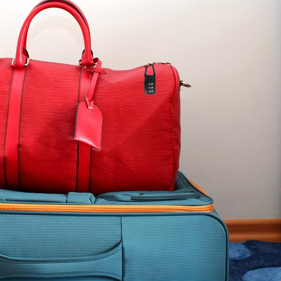 Lucchetto A Combinazione 3 Cifre Per Zaino E Bagaglio – Nero, Mini Da Viaggio