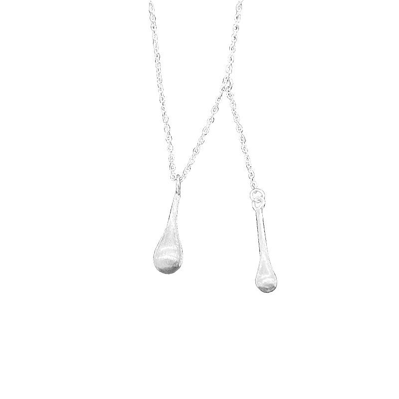 

Модное женское ожерелье с каплями, простое и индивидуальное INS. Крутой летний новый галстук