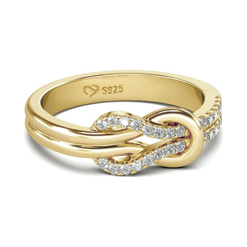 

Jeulia Silver Ring Ring Infinity Ring Engraved Cute Stylish Women s золотий