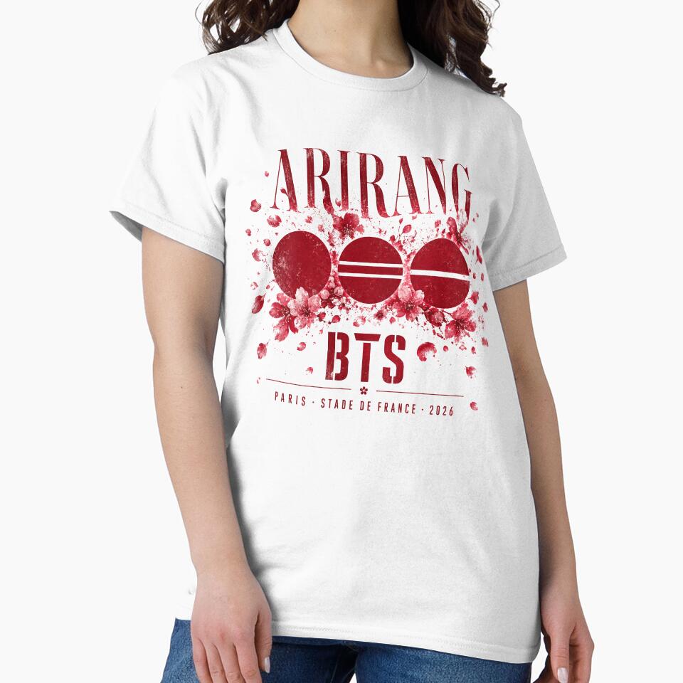 Kopie von BTS Arirang Paris 2026 — Stade de France Konzert Vintage T-Shirt Klassisches T-Shirt