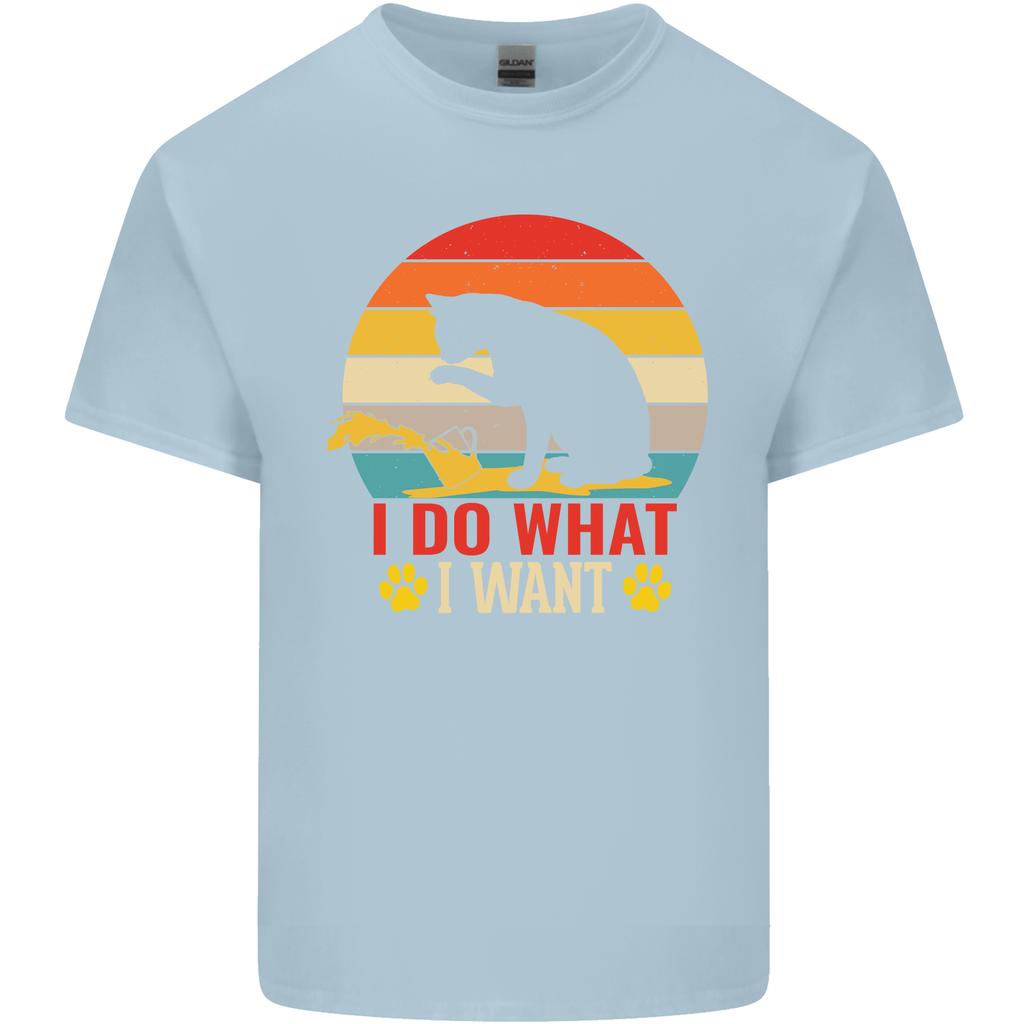 Cat I Do What I Want Funny Kitten Lover Unisexs Light Cotton TShirt
