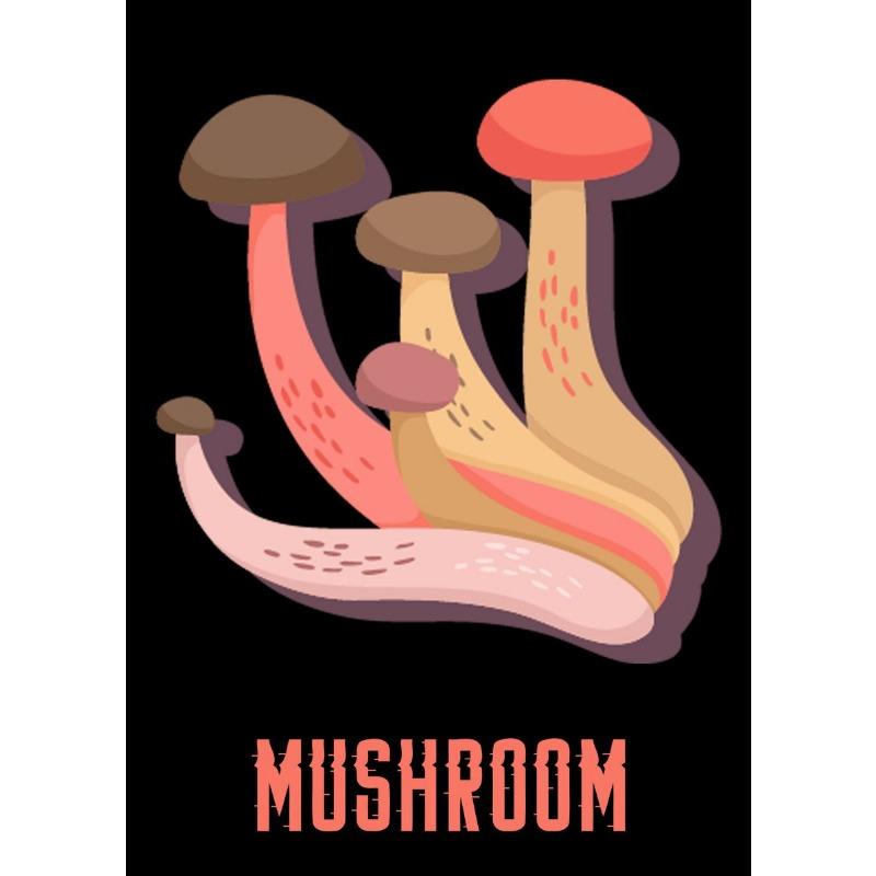 

Различные Грибы Плакат Современная Милая Еда Гриб Мультфильм Картина Холст Настенная Картина для Кухни Гостиной Домашний Декор 21cm×30cm NoFrame