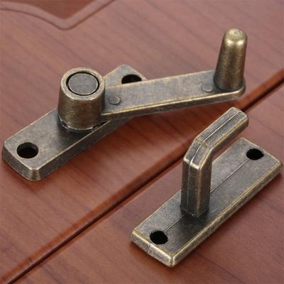 Chinese New Style Vintage Locking Mechanism - Heavy-Duty Lock Bolt with Button Lock for Doors, Cabinets, Furniture