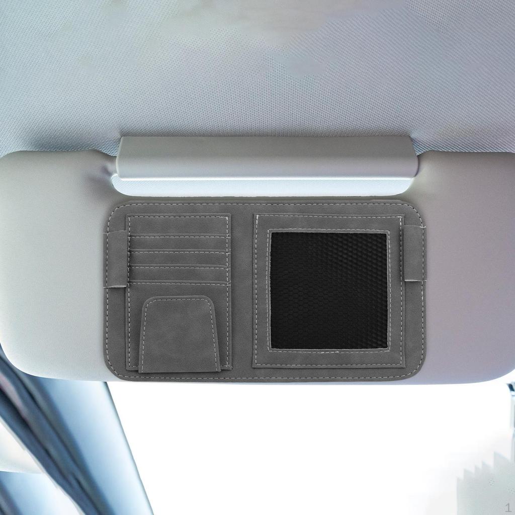 Auto Sun Visor Organizer Automobile Card Holder Multi Pocket Universal Glasses Holders Mobile Phone