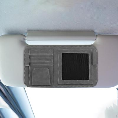 Auto Sun Visor Organizer Automobile Card Holder Multi Pocket Universal Glasses Holders Mobile Phone