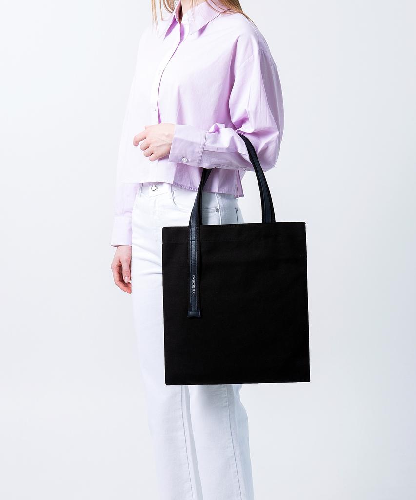 Fasciera Handle Point Canvas Shoulder Bag_Libra05