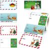 Gift Tags-250 PCS Christmas Gift Tags Christmas Presents Stickers Self Adhesive Christmas Tags Christmas Santa Wrapping Paper Holiday Decor (2.95 X