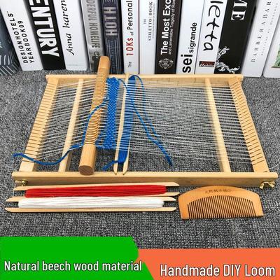 Telar Multifuncional Grande de Madera: Juguete Tejido a Mano para Niñas y Adultos