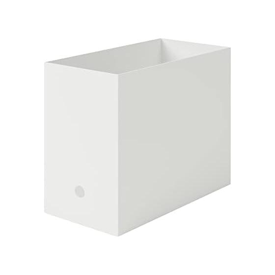 MUJI Polypropylene File Box Standard Type Wide A4 White Gray Approx. Width 15 x Depth 32 x Height 24 cm 38907602