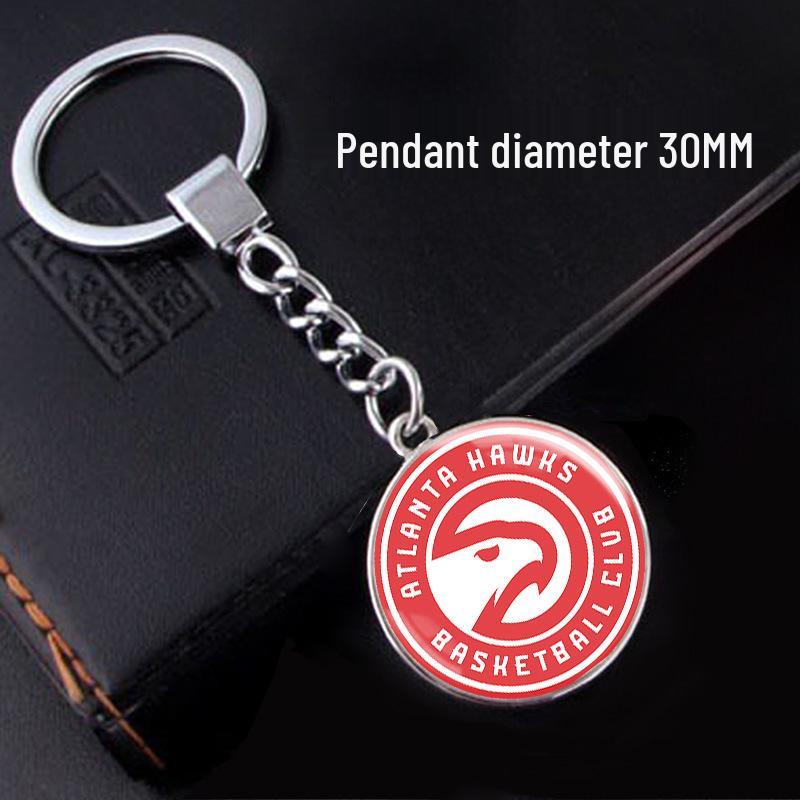 NBA Team Logo Basketball Fan Keychain Pendant