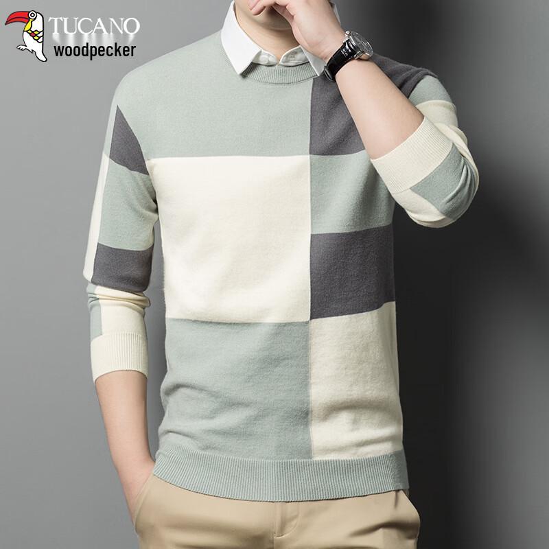 TUCANO Men s Faux Two-Piece Knit Sweater 3XL